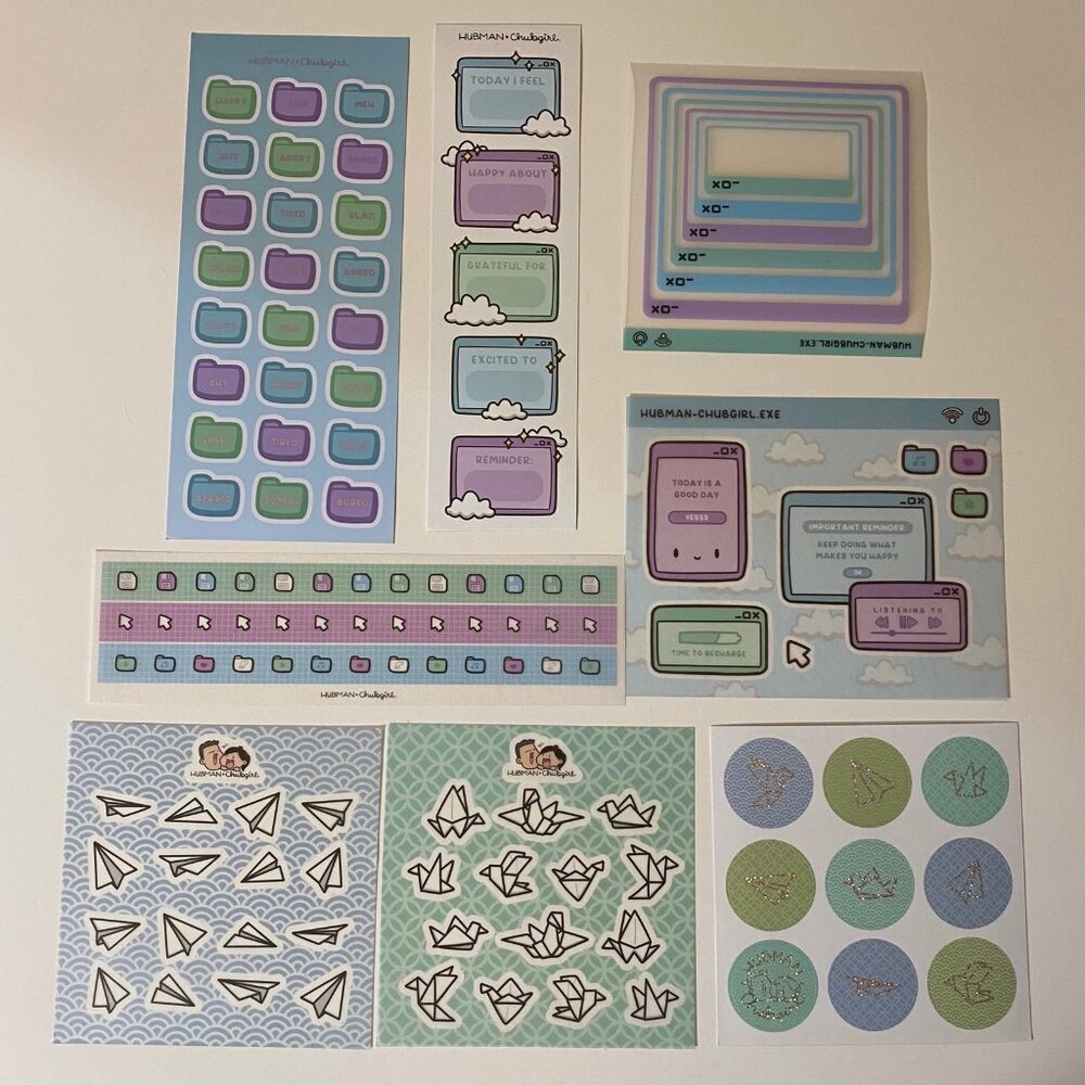 Hubman And Chubgirl Stickers Set